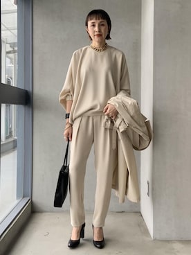 「セレモニー」｜ADAM ET ROPE' STAFFさん（レディース・166cm）の冬コーディネート