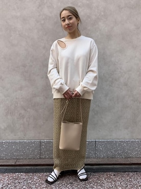 ADAM ET ROPE' STAFFさん（レディース・152cm）の冬コーディネート