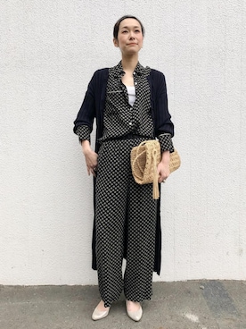 「セットアップスタイル」｜「アイテム（ワンピース/ドレス）」を使った、ADAM ET ROPE' STAFFさん（レディース・162cm）の春コーディネート