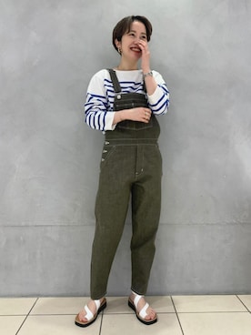 「ビッグジョン」｜ADAM ET ROPE' STAFFさん（レディース・159cm）の春コーディネート