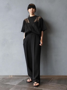 「CAMBER（キャンバー）のアイテム」を使った、ADAM ET ROPE' STAFFさん（レディース・158cm）の夏コーディネート