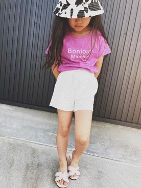 ピンク系のアイテムを使った 子供服 の人気ファッションコーディネート Wear