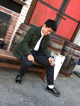 「DC（ディーシー）のアイテム（パンツ）」を使った、ウミ心さん（メンズ・170cm）の秋コーディネート