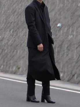 スーツジャケットを使った ヒールブーツ のメンズ人気ファッションコーディネート Wear