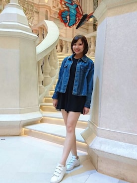 「MIXXO（ミッソ）のアイテム」を使った、cha buさん（レディース・157cm）の春コーディネート