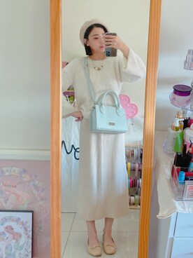 cha buさん（レディース・157cm）の冬コーディネート