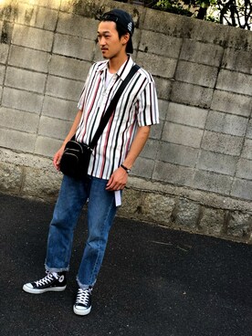 「URBAN RESEARCH（アーバンリサーチ）のアイテム（腕時計）」を使った、keizoさん（メンズ・177cm）の夏コーディネート