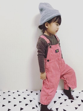 「OSHKOSH（オシュコシュ）のアイテム（その他）」を使った、kumakumaさん（キッズ・90cm）の秋コーディネート