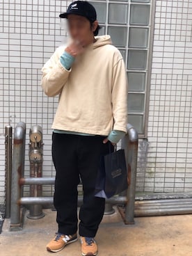 「C.E（シーイー）のアイテム（帽子）」を使った、Daishiさん（メンズ・179cm）の秋コーディネート