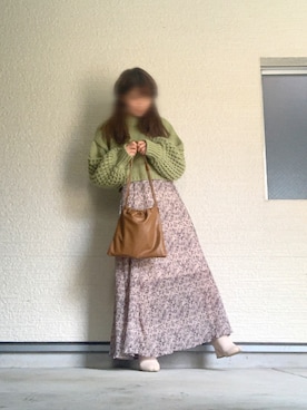 「one after another NICE CLAUP（ワンアフターアナザーナイスクラップ）のアイテム（ブーティ）」を使った、とぅねさん（レディース・150cm）の秋コーディネート