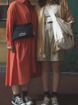 「MARGARET HOWEEL」｜Ⓜ︎さん（レディース・159cm）の夏コーディネート