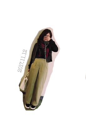 「crolla（クローラ）のアイテム（ジャケット/アウター）」を使った、0725さん（レディース・153cm）の秋コーディネート