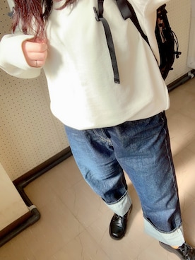 「SEVENDAYS=SUNDAY（セブンデイズサンデイ）のアイテム（スウェット）」を使った、shuuun27さん（レディース・155cm）の秋コーディネート