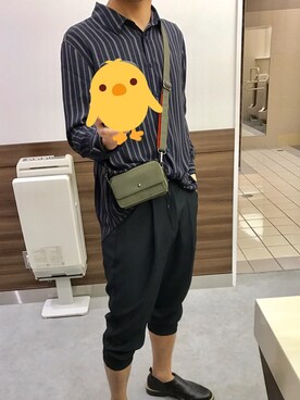 「niko and...（ニコアンド）のアイテム（PC・スマホグッズ/家電）」を使った、すみっこおにぎりさん（メンズ・174cm）の春コーディネート