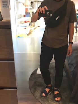 「chapter world（チャプターワールド）のアイテム」を使った、すみっこおにぎりさん（メンズ・175cm）の夏コーディネート