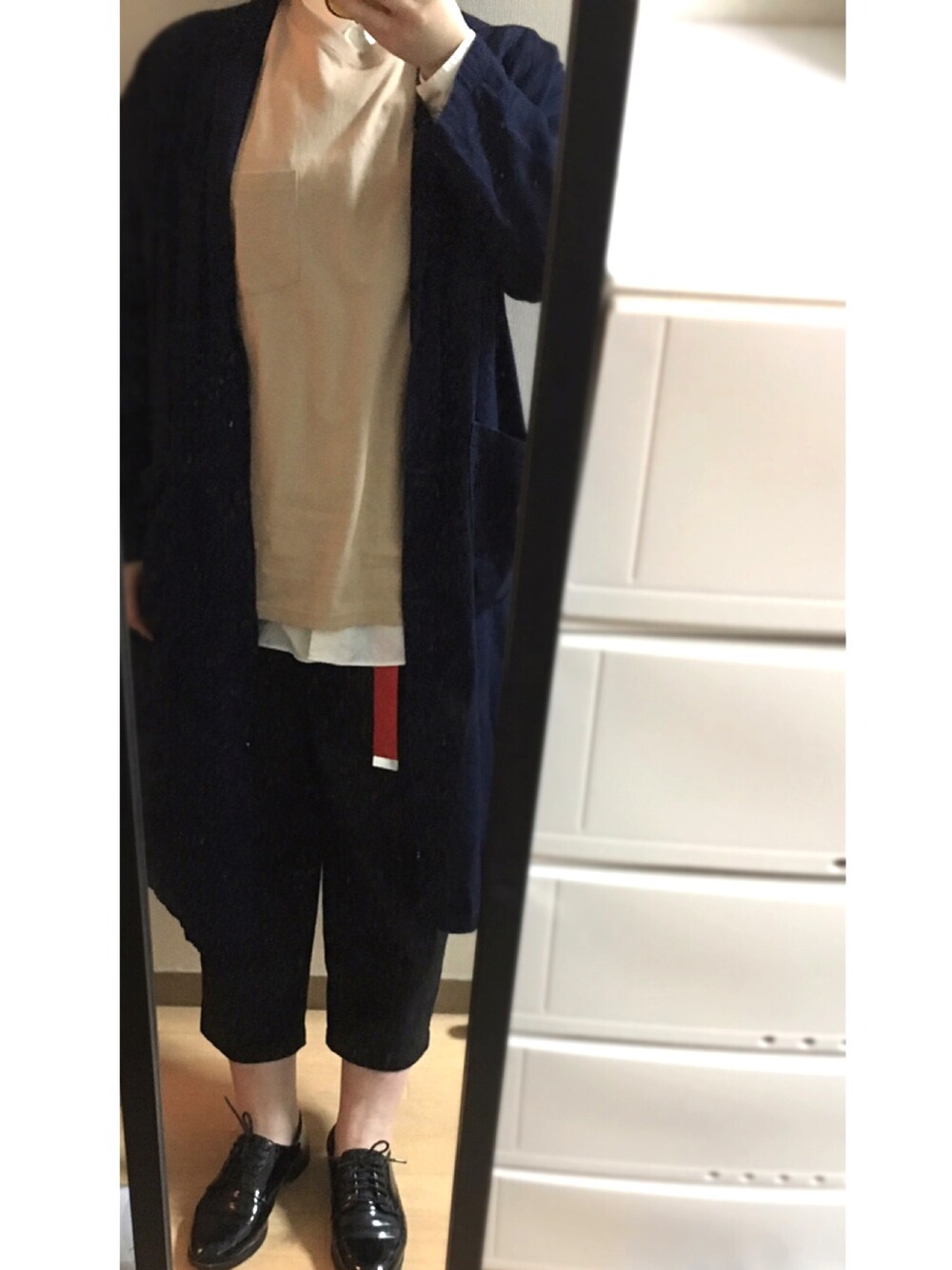 「MONKIのアイテム（デニムジャケット、ブルー系）」を使った、hanaさん（レディース・159cm）の春コーディネートの1枚目の写真