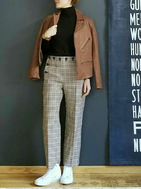 N.さん（レディース・154cm）の冬コーディネート