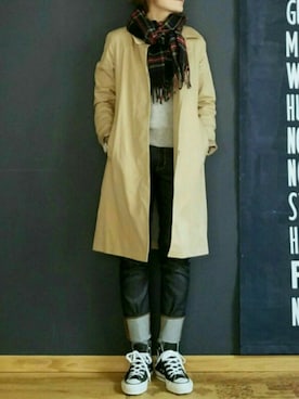 N.さん（レディース・154cm）の冬コーディネート