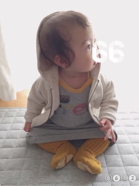 hana‧✧̣̥̇‧さん（キッズ・60cm）の冬コーディネート