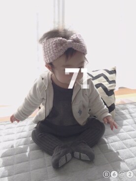 hana‧✧̣̥̇‧さん（キッズ・60cm）の冬コーディネート