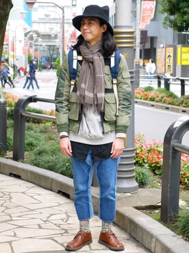 「ZALORA（-）のアイテム（その他）」を使った、唯家 Vegaさん（メンズ・177cm）の冬コーディネート