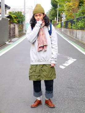 「ZALORA（-）のアイテム（その他）」を使った、唯家 Vegaさん（メンズ・177cm）の冬コーディネート