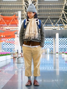 「whitemountaineering」｜唯家 Vegaさん（メンズ・177cm）の春コーディネート