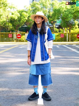 「KIJIMA TAKAYUKI」｜「アイテム（その他シューズ）」を使った、唯家 Vegaさん（メンズ・177cm）の秋コーディネート