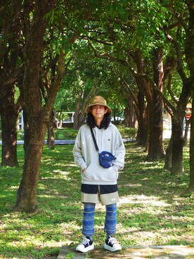 「WISDOM APPAREL（ウィズドムアパレル）のアイテム」を使った、唯家 Vegaさん（メンズ・177cm）の秋コーディネート