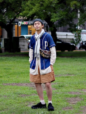「SASQUATCHfabrix」｜「アイテム（その他）」を使った、唯家 Vegaさん（メンズ・177cm）の春コーディネート