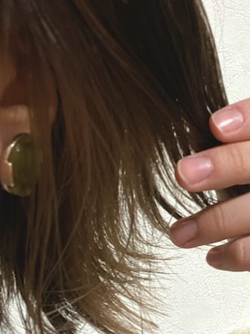 「no brand（ノーブランド）のアイテム（イヤリング、グリーン系）」を使った、ゆうかさん（レディース・157cm）の冬コーディネート