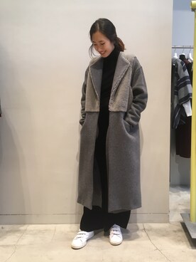 「EN ROUTE（アンルート）のアイテム（ジャケット/アウター）」を使った、M.Kimさん（レディース・163cm）の冬コーディネート