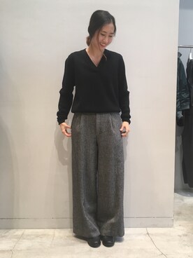 「EN ROUTE（アンルート）のアイテム（シューズ）」を使った、M.Kimさん（レディース・163cm）の冬コーディネート
