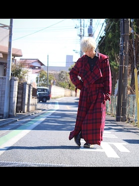 「PHENOMENON（フェノメノン）のアイテム（その他アウター）」を使った、yutaroさん（メンズ・164cm）の春コーディネート