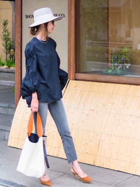 「MAISON MICHEL（メゾンミッシェル）のアイテム」を使った、asami__1127さん（レディース・165cm）の秋コーディネート