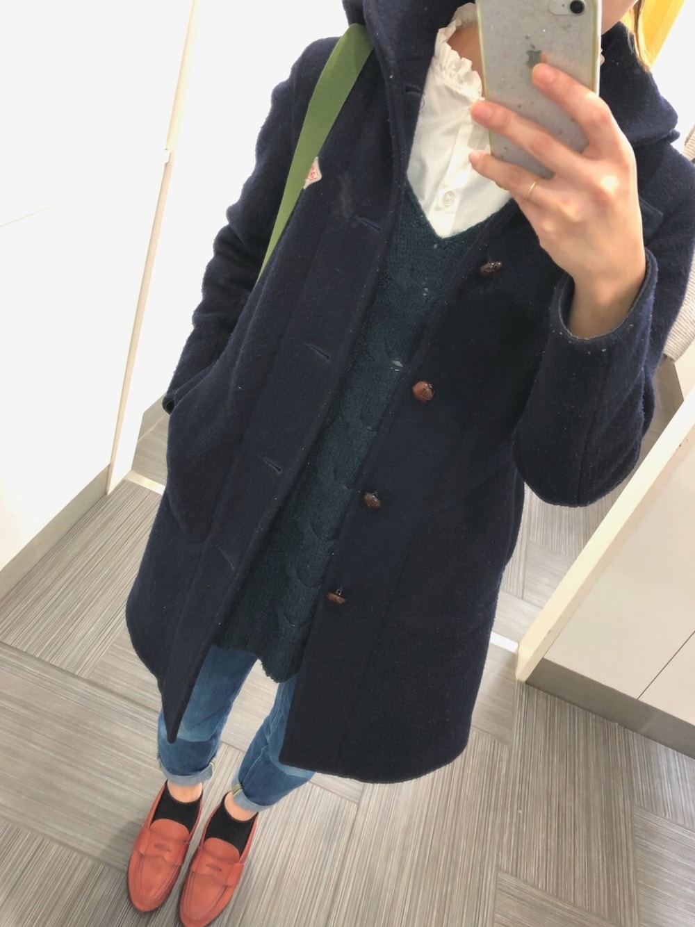 DANTON ダントン ウールモッサ ステンカラーロングコート DANTON/ダントン】ウールモッサ―ロングコート #JD-8074 WOM