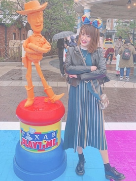 「GUCCI（グッチ）のGucci - Ophidia Gg Supreme Cross Body Mini Bag - Womens - Brown Multi（ショルダーバッグ）」を使った、りんまるさん（レディース・163cm）の冬コーディネート