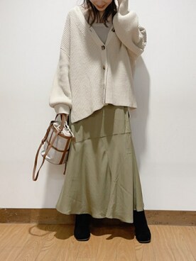 「ACYM（アシーム）のアイテム」を使った、𝐒𝐀𝐊𝐢𝐢.さん（レディース・158cm）の秋コーディネート