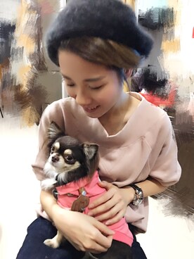 「PANERAI（パネライ）のアイテム」を使った、Arielさん（レディース・168cm）の冬コーディネート