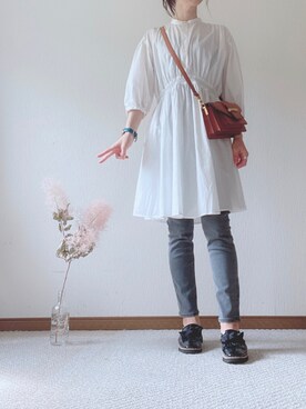 「シンフルコーデ」｜「アイテム（腕時計）」を使った、あやさん（レディース・161cm）の秋コーディネート