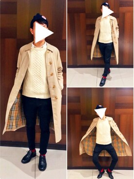「ショッピング」｜「アイテム（トレンチコート）」を使った、たなさん（レディース・160cm）の冬コーディネート