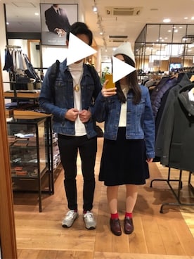 「アイテム（ドレスシューズ、ブラウン系）」を使った、たなさん（レディース・160cm）の冬コーディネート