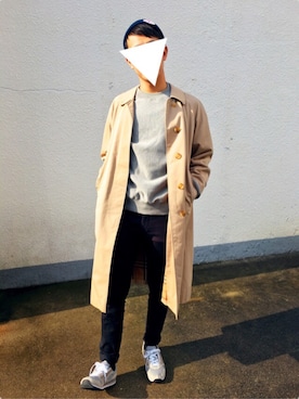 「ショッピング」｜「アイテム（トレンチコート）」を使った、たなさん（レディース・160cm）の冬コーディネート