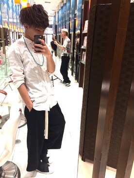 「アイテム（スリッポン）」を使った、ゆーごんさん（メンズ・169cm・10代）の夏コーディネート