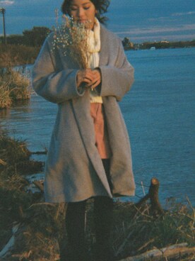 「GRL（グレイル）のアイテム（その他アウター）」を使った、kaoriᙏ̤̫͚♡さん（レディース・158cm）の冬コーディネート