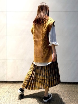 「CONVERSE TOKYO（コンバーストウキョウ）のアイテム」を使った、tomokaさん（レディース・165cm）の秋コーディネート