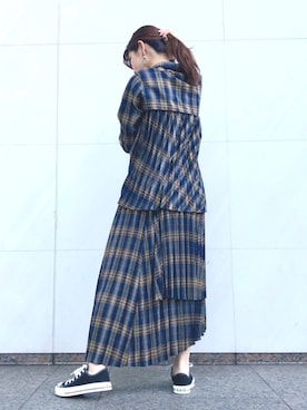 「CONVERSE TOKYO（コンバーストウキョウ）のアイテム」を使った、tomokaさん（レディース・165cm）の秋コーディネート