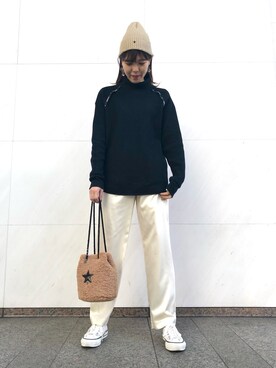 「CONVERSE TOKYO（コンバーストウキョウ）のアイテム（帽子）」を使った、tomokaさん（レディース・165cm）の秋コーディネート