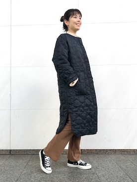 「CONVERSE TOKYO（コンバーストウキョウ）のアイテム（その他アウター）」を使った、tomokaさん（レディース・165cm）の冬コーディネート