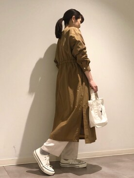 「CONVERSE TOKYO（コンバーストウキョウ）のアイテム（その他アウター）」を使った、tomokaさん（レディース・165cm）の冬コーディネート